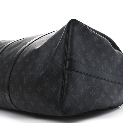 Louis Vuitton Monogram Eclipse Keepall Bandouliere 55 8 of 10