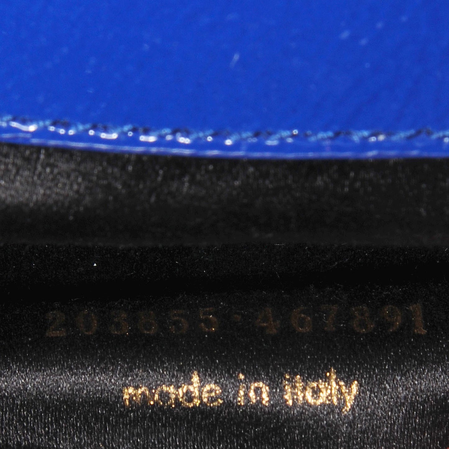 Textured Patent Large Belle De Jour Clutch Royal Blue