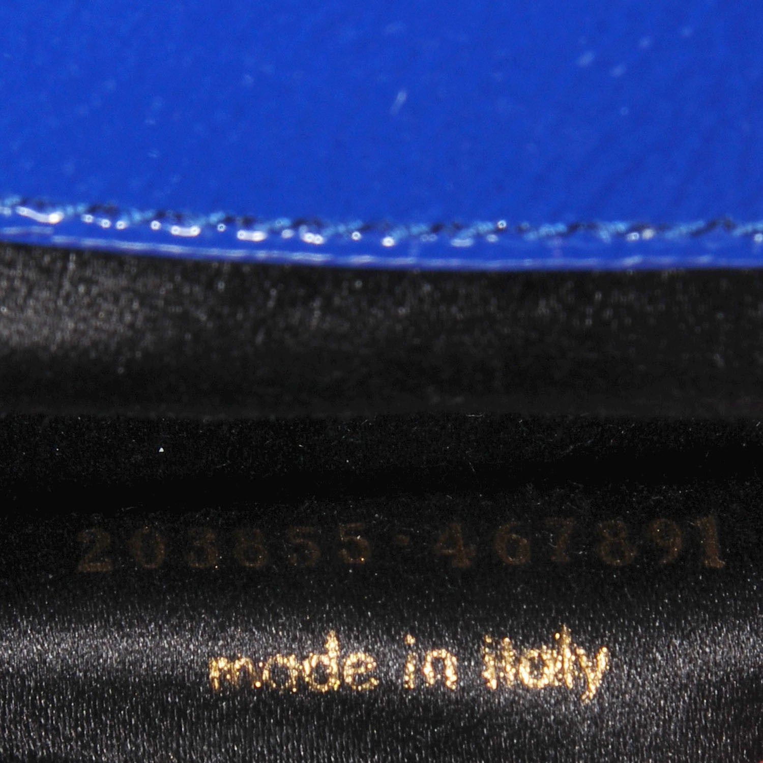 Saint Laurent Textured Patent Large Belle De Jour Clutch Royal Blue 8 of 8