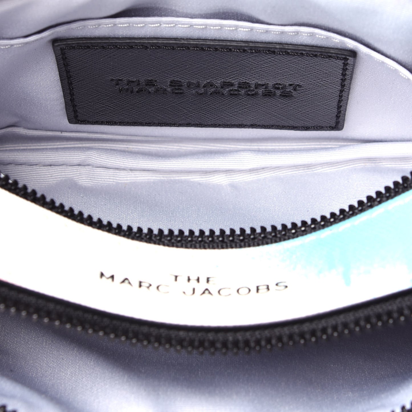 Saffiano Spray Paint Coated Small Snapshot Camera Bag White Multicolor