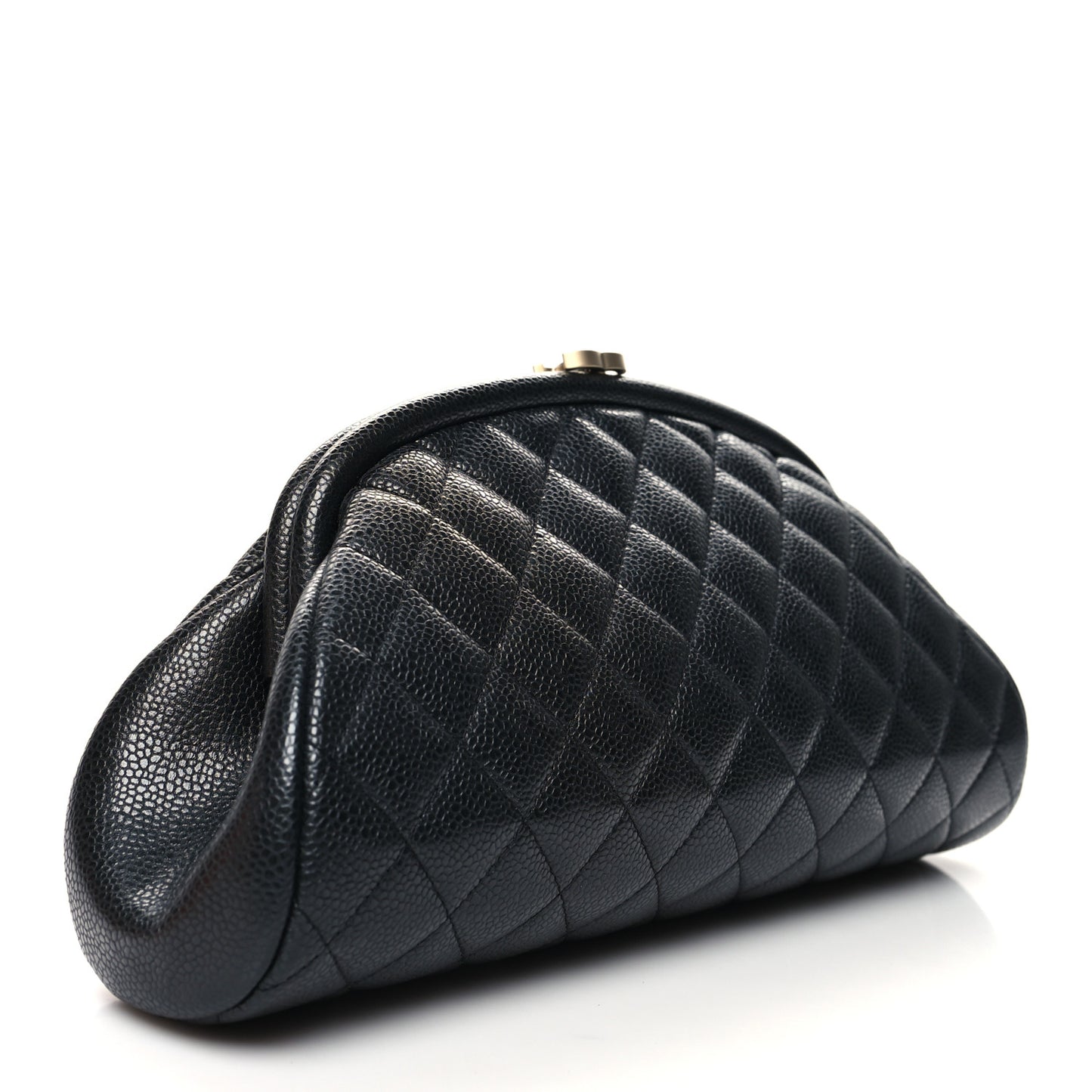Caviar Quilted Timeless Clutch Black