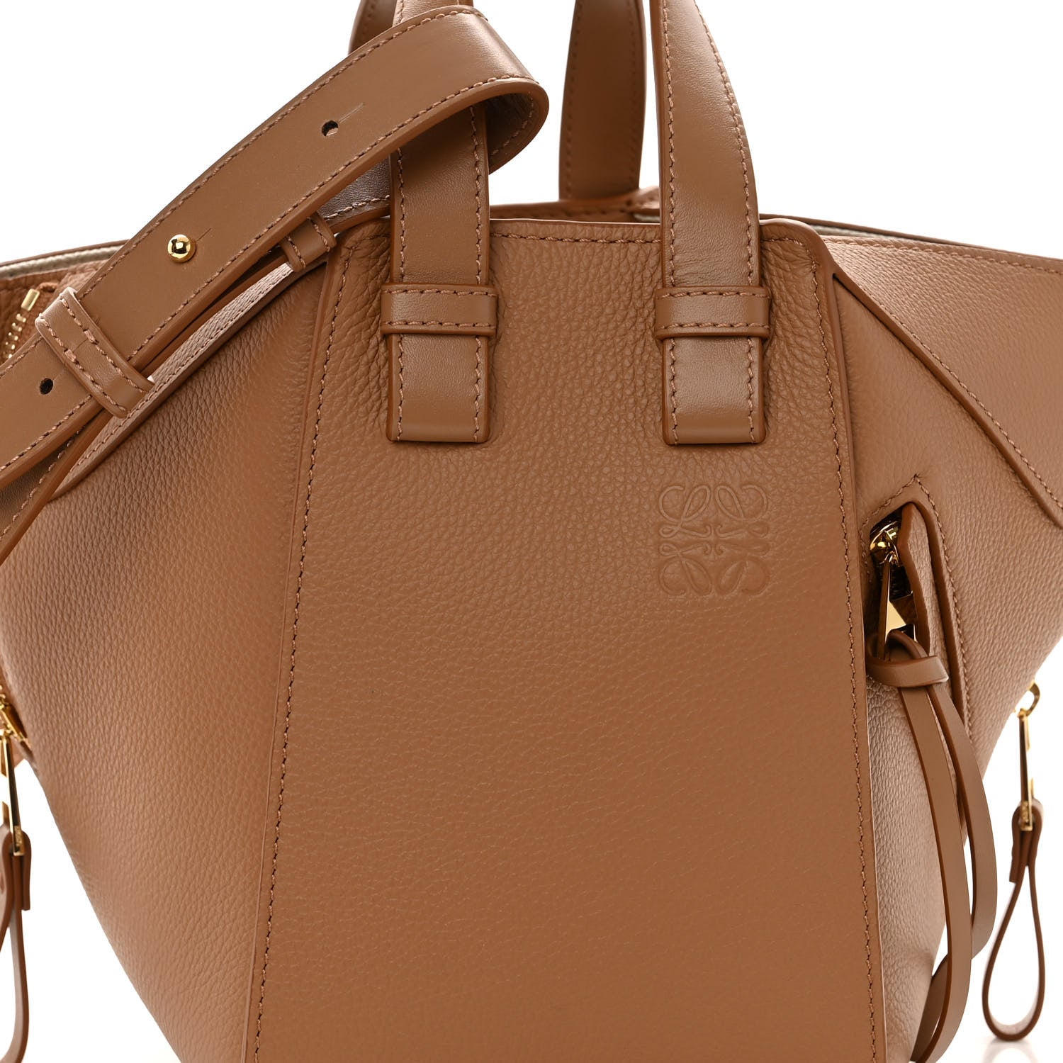 Loewe Soft Grained Calfskin Compact Hammock Shoulder Bag Toffee 8 of 10