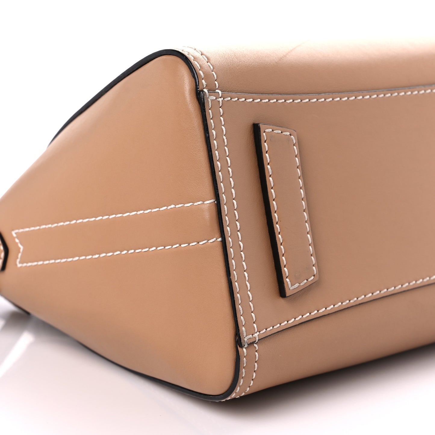 Calfskin Small Topstitch Bi-Color Antigona Beige Black
