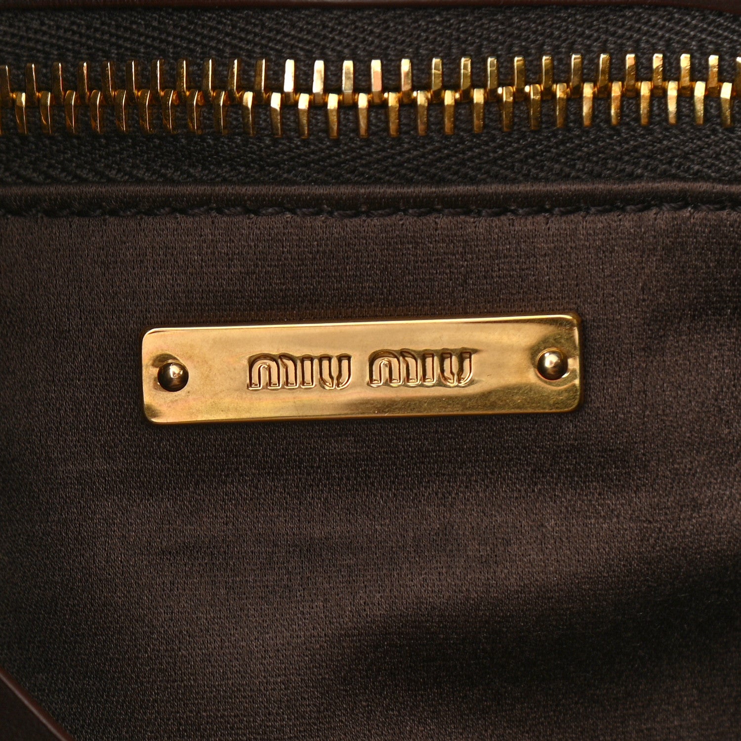 Miu Miu Nappa Chevron Patchwork Flap Brown 9 of 19