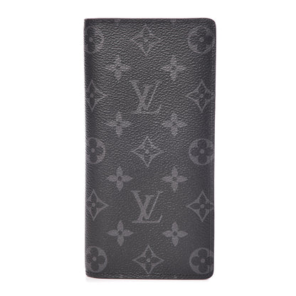 Louis Vuitton Monogram Eclipse Brazza Wallet 1 of 10