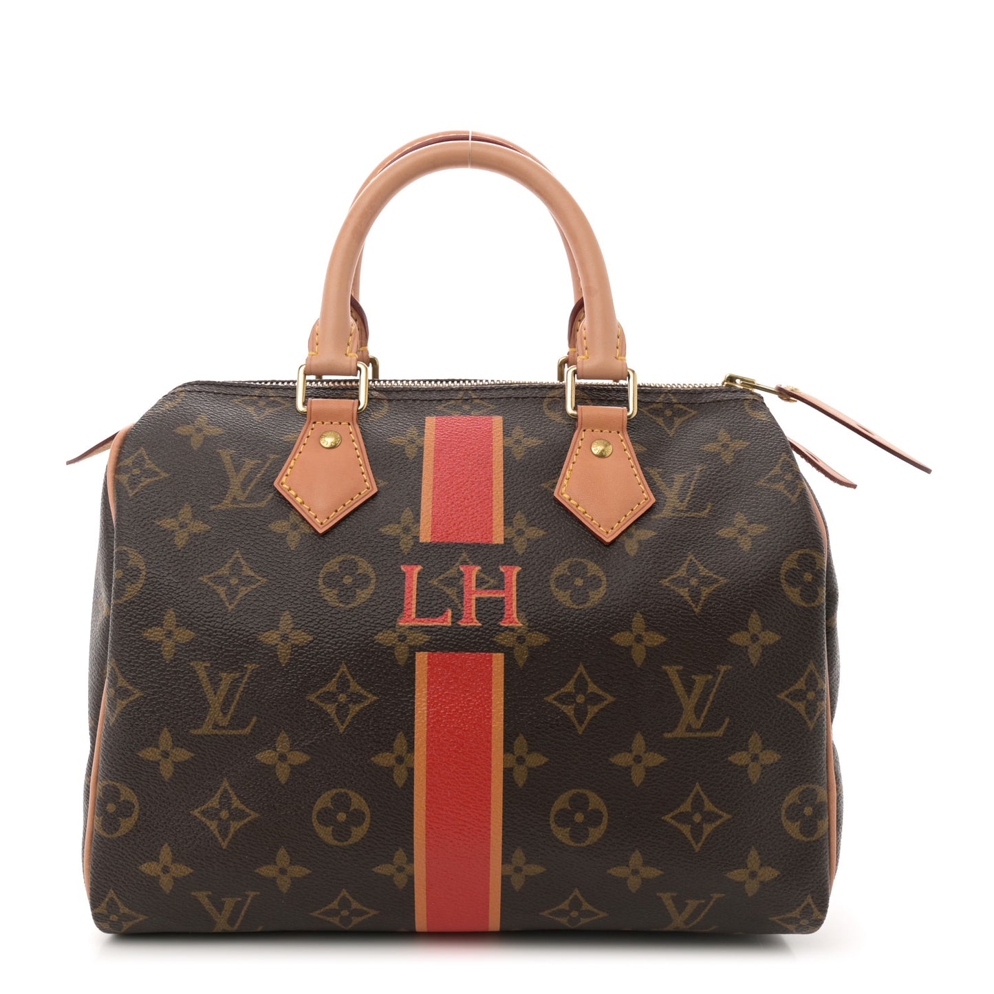 Monogram My LV Heritage Speedy 25 Red Yellow