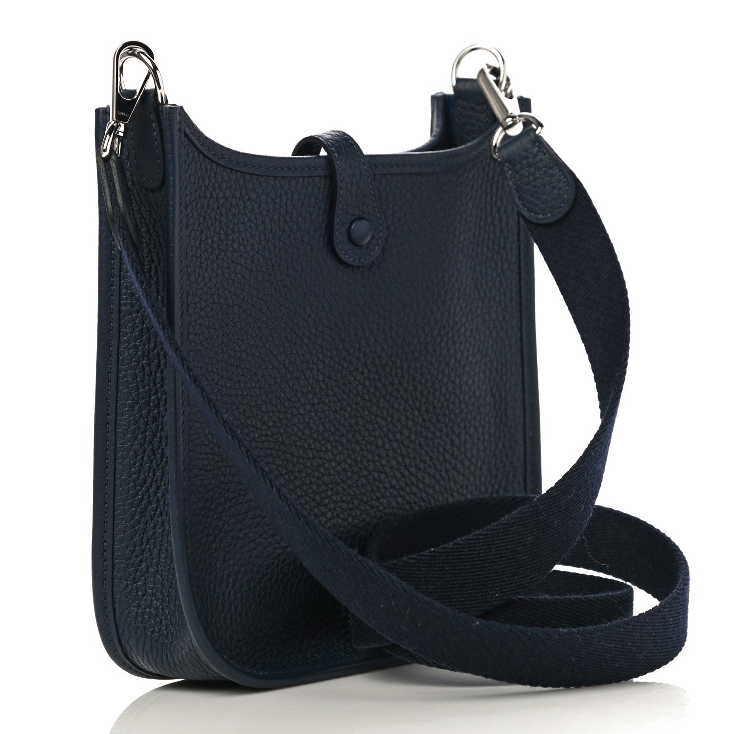 Hermes Taurillon Clemence Amazone Evelyne TPM Bleu Nuit Bleu Indigo 2 of 10