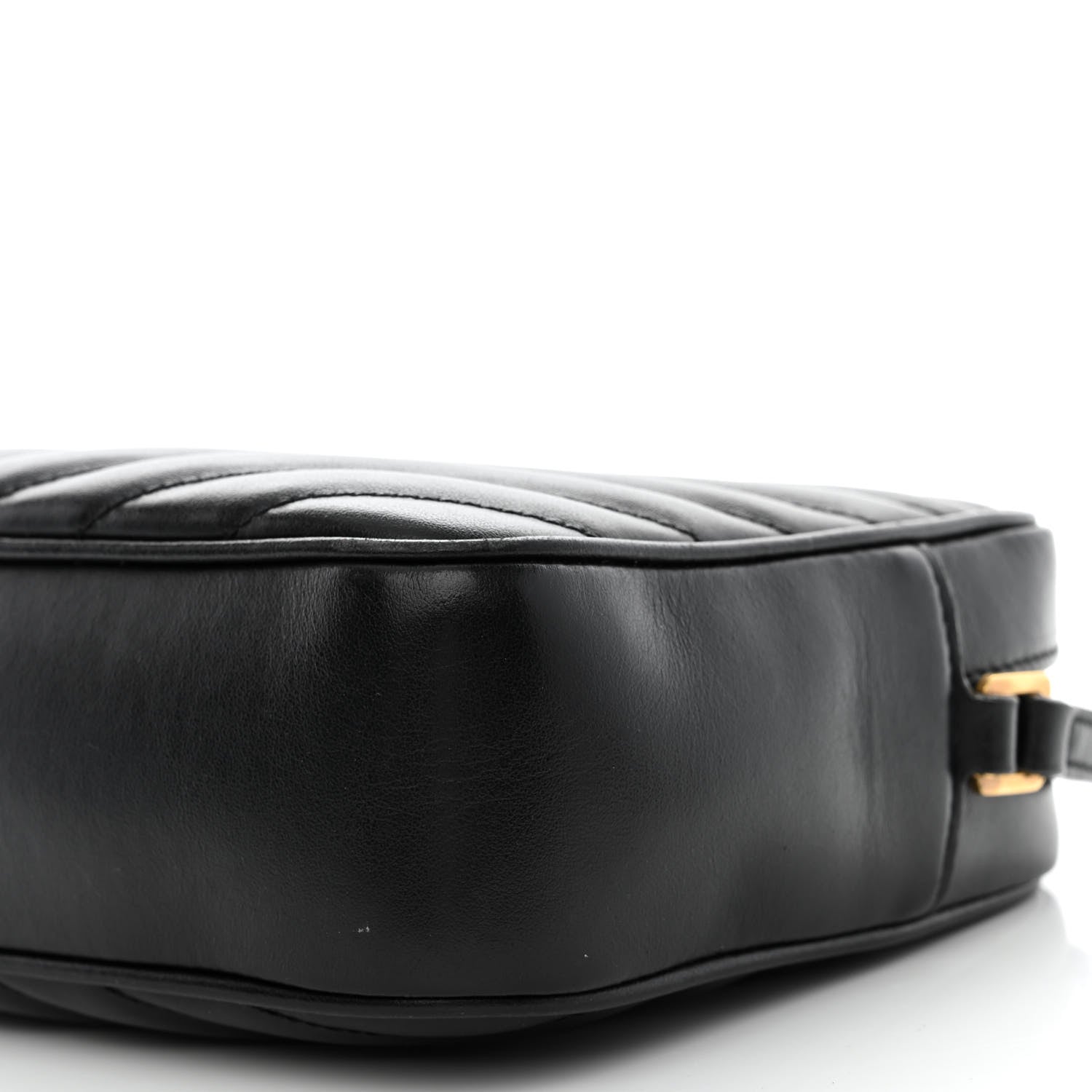 Saint Laurent Calfskin Matelasse Monogram Lou Camera Bag Black 12 of 14