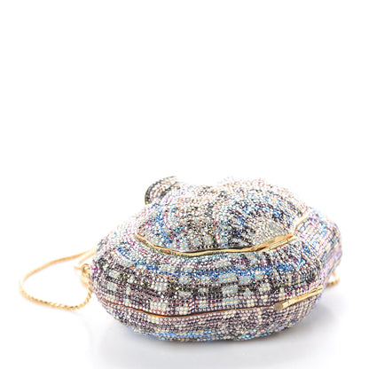 Judith Leiber Crystal Seashell Minaudiere Chain Clutch Multicolor 5 of 10