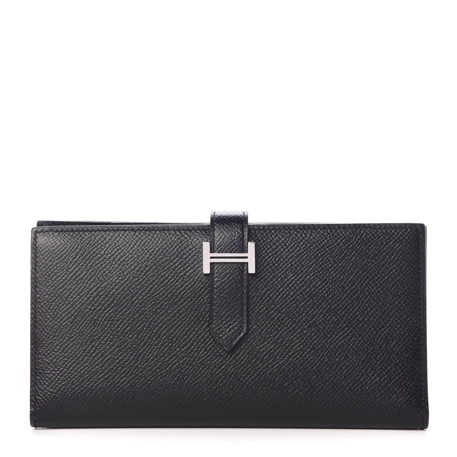 Hermes Epsom Bearn Gusset Wallet Black 1 of 8