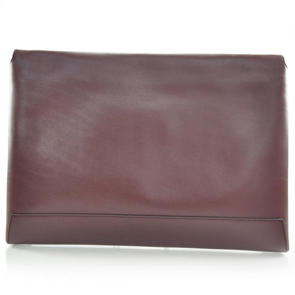 Lanvin Nappa Leather Miss Sartorial Envelope Clutch Bordeaux 4 of 9