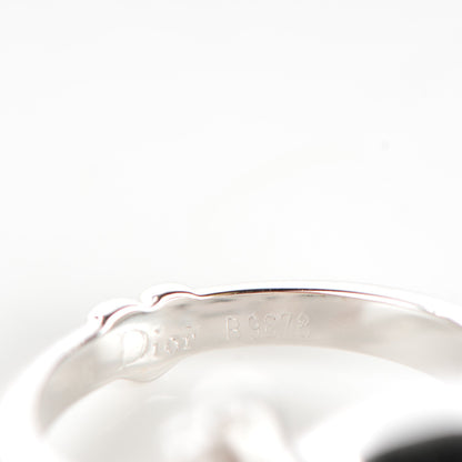 Christian Dior 18K White Gold Diamond Tete de Mort Ring 7.75 6 of 6