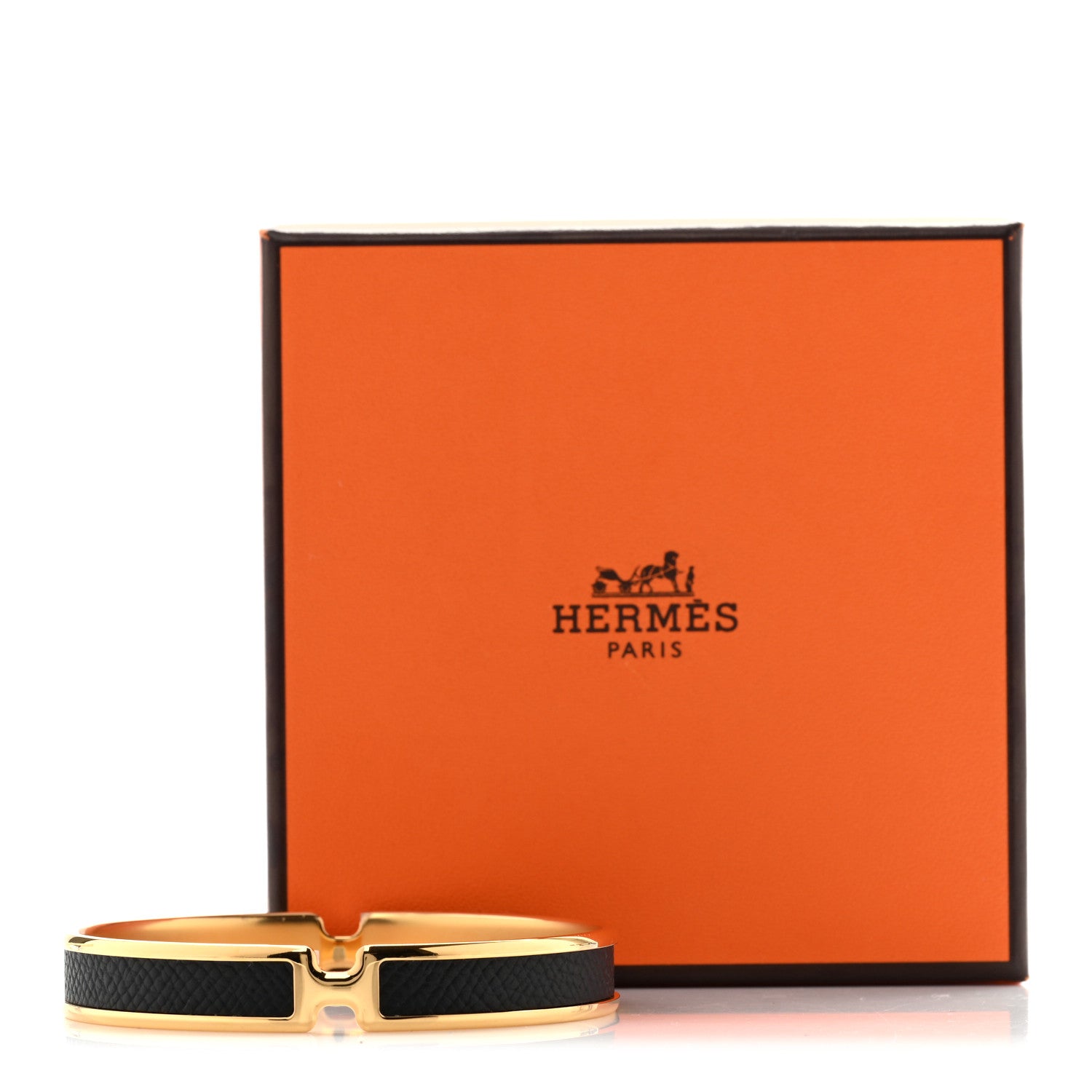 Hermes Epsom Olympe Bracelet Black 5 of 5