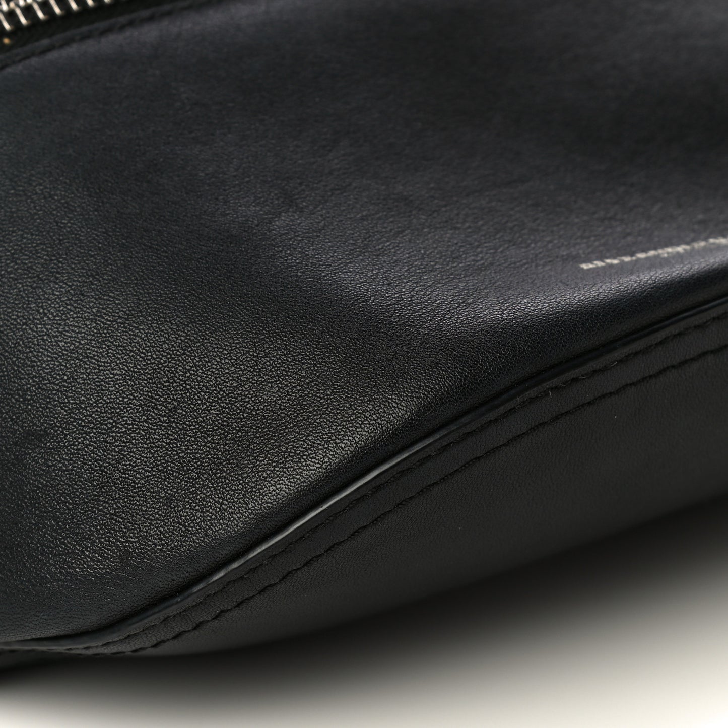 Calfskin Chain Ace Belt Bag Black