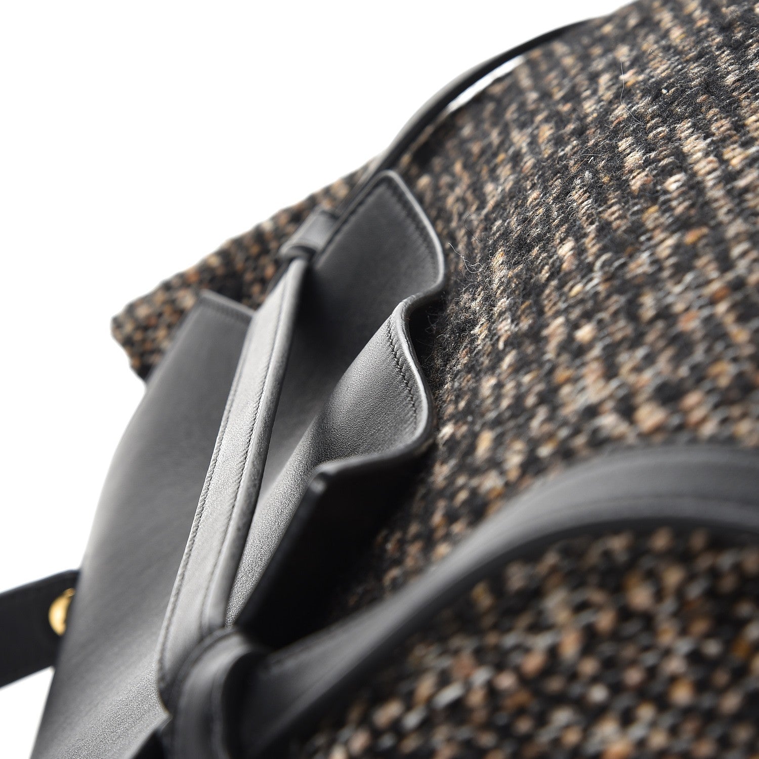 Celine Tweed Calfskin Small Belt Bag Black 9 of 9