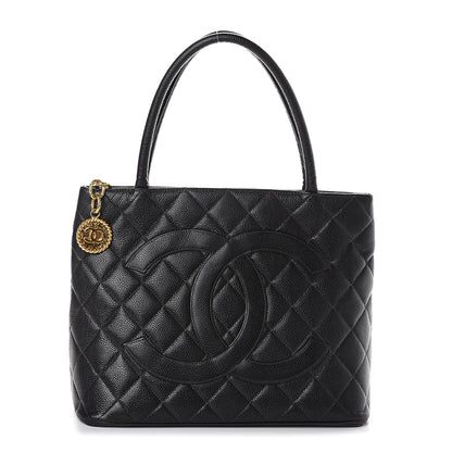 Chanel Caviar Quilted Medallion Tote Black 1 of 9