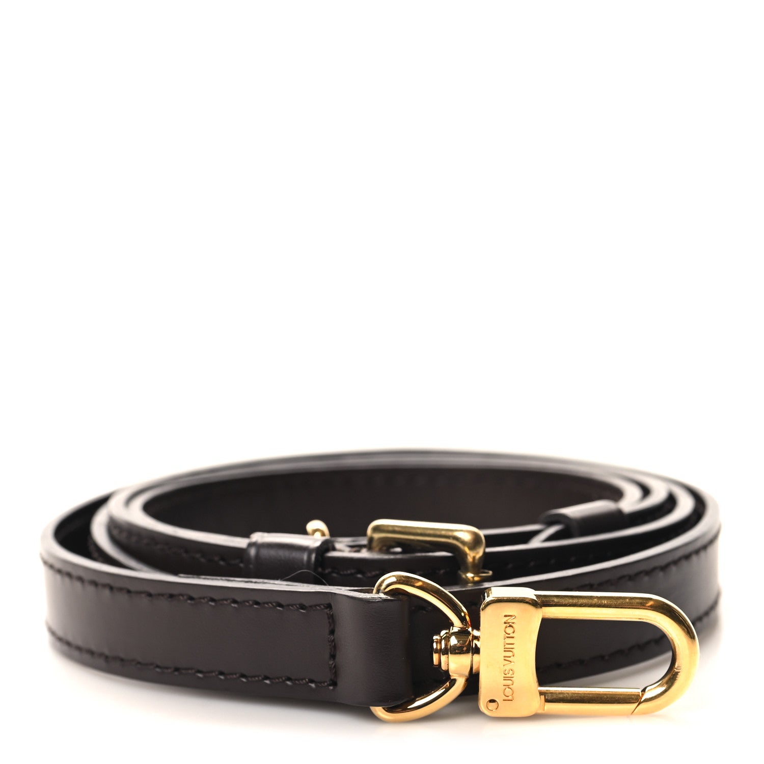 Louis Vuitton Calfskin 16mm Adjustable Shoulder Strap Brown 1 of 4