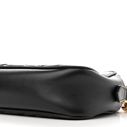 Gucci Calfskin Matelasse Small GG Marmont Chain Shoulder Bag Black 10 of 12
