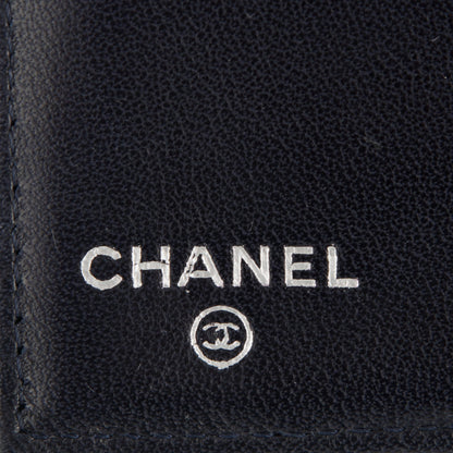 Chanel Lambskin Quilted Large Flap Wallet Navy 6 of 8