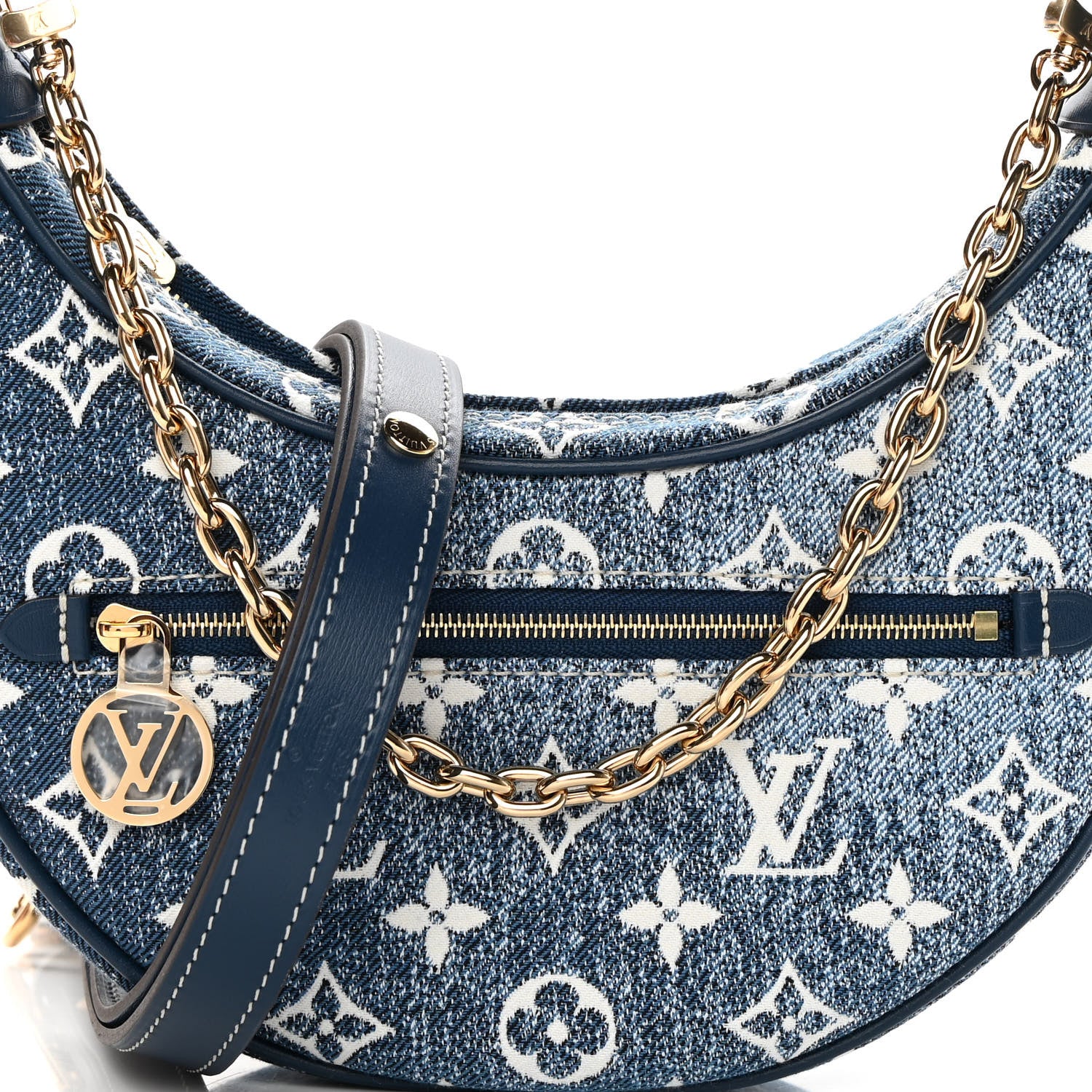 Louis Vuitton Monogram Jacquard Denim Loop Bleu 7 of 10