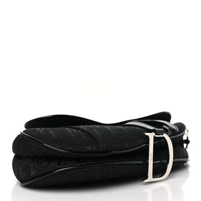 Christian Dior Monogram Saddle Bag Black 4 of 10