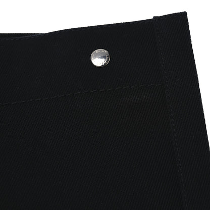Saint Laurent Linen Calfskin Rive Gauche Tote Black 11 of 13
