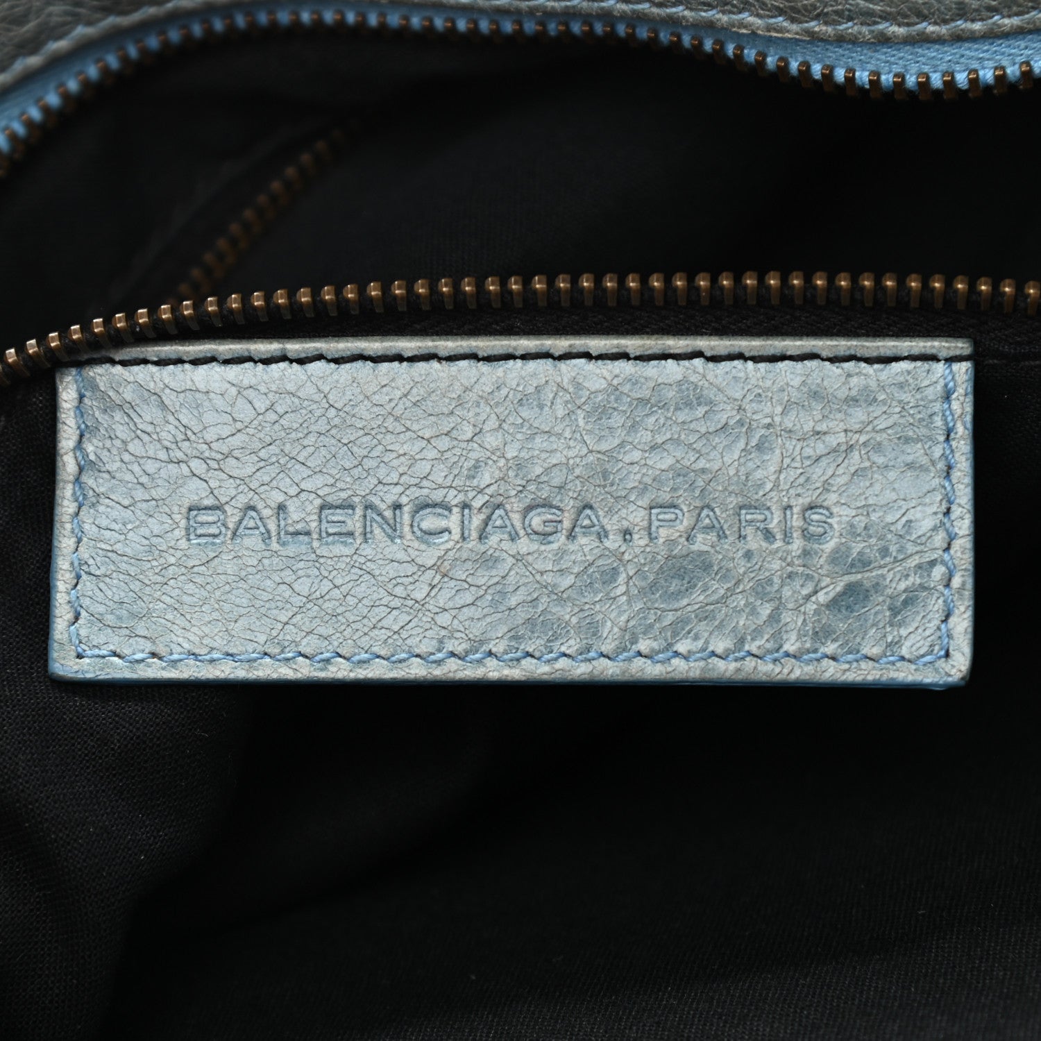 Balenciaga Chevre Classic Hardware Flat Messenger Sky Blue 6 of 12