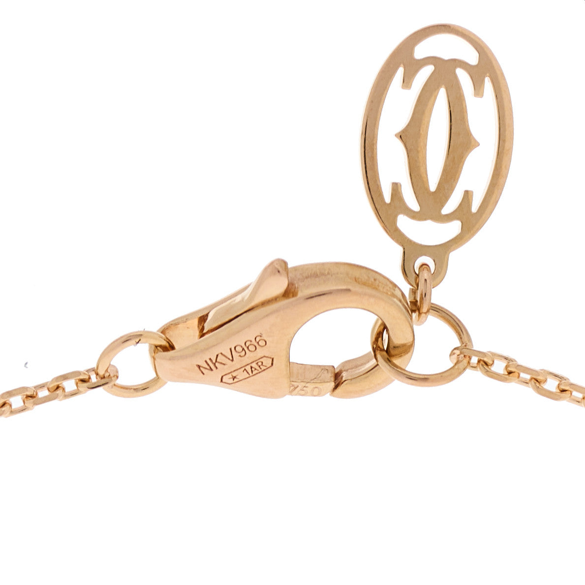 18K Pink Gold Diamond XS D'Amour Pendant Necklace