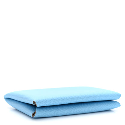 Hermes Epsom Calvi Card Case Celeste 4 of 7