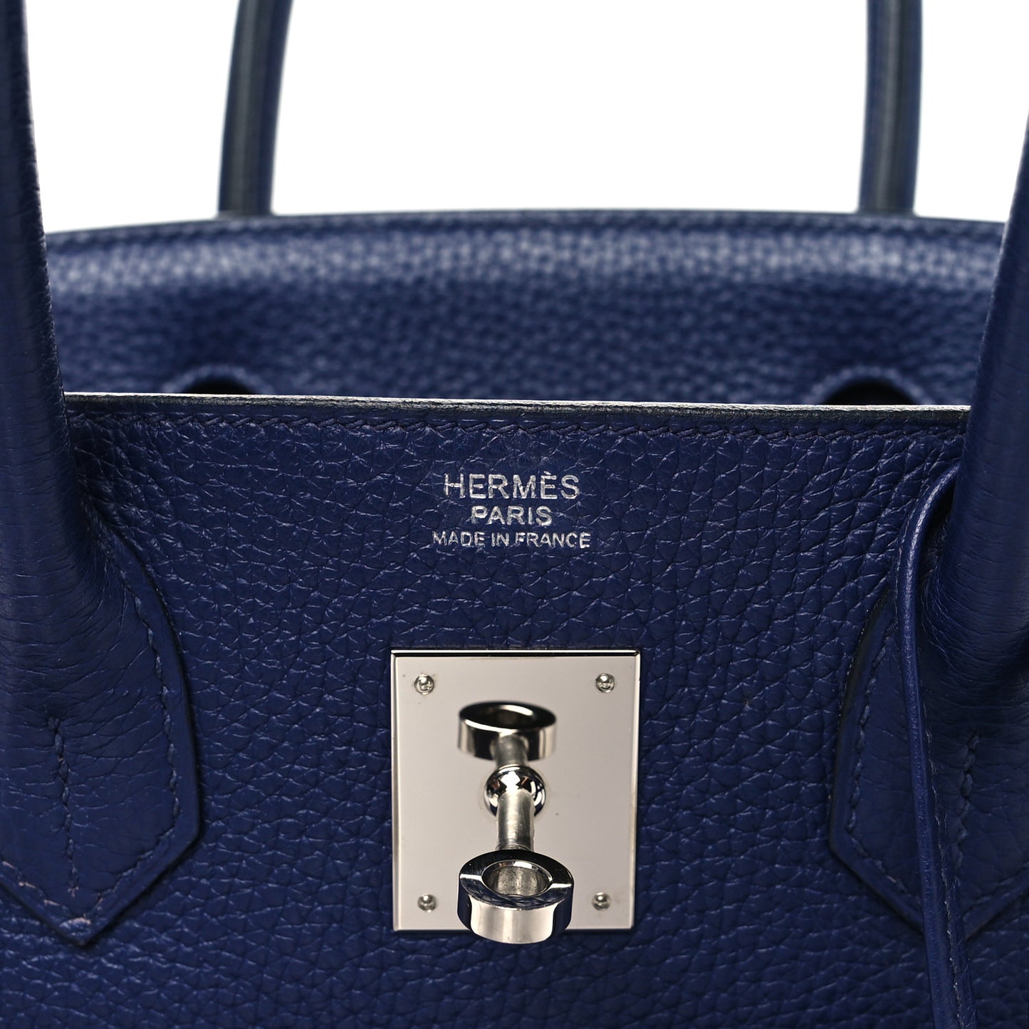 Taurillon Clemence Birkin 30 Bleu Encre