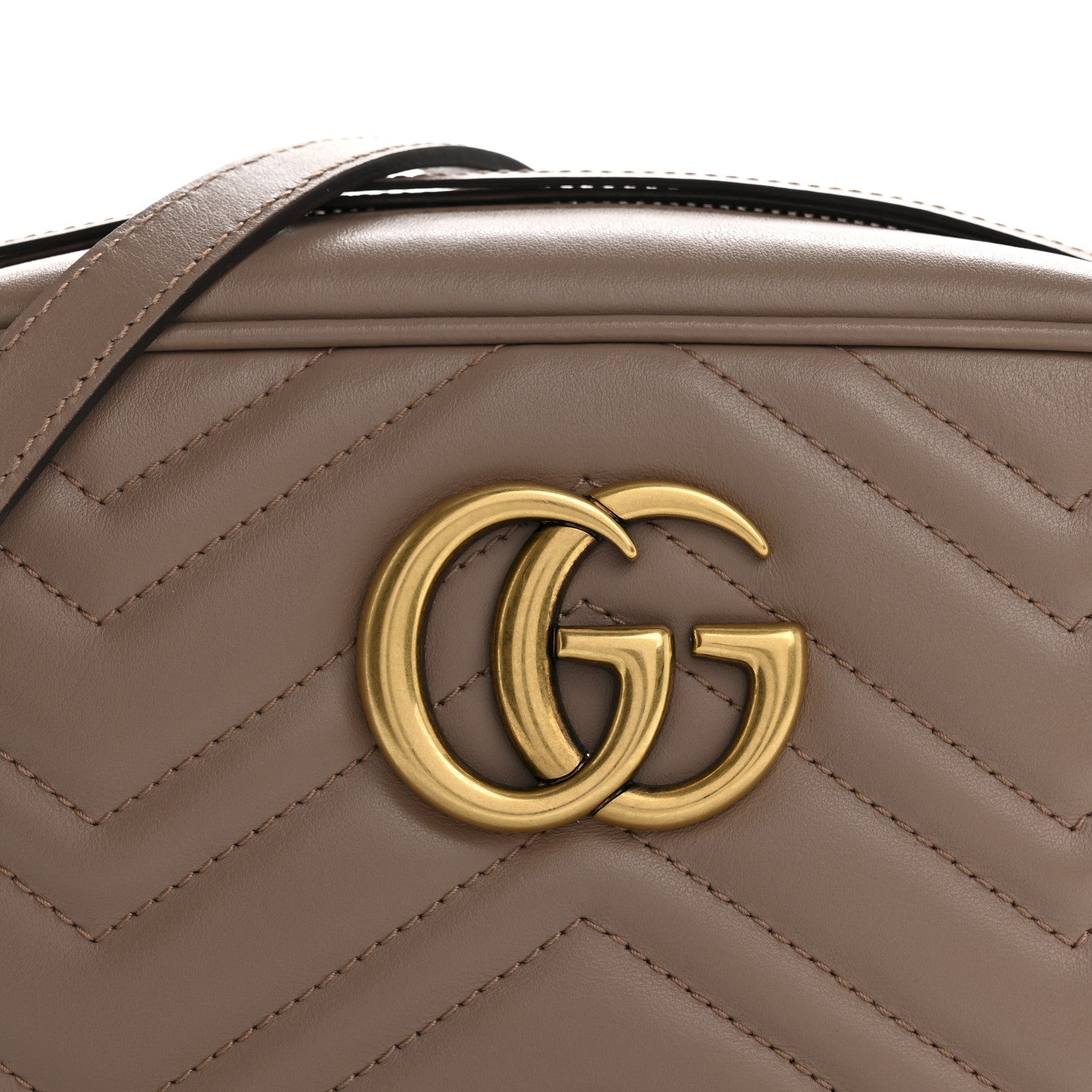 Gucci Calfskin Matelasse Small GG Marmont Chain Shoulder Bag Porcelain Rose 8 of 10