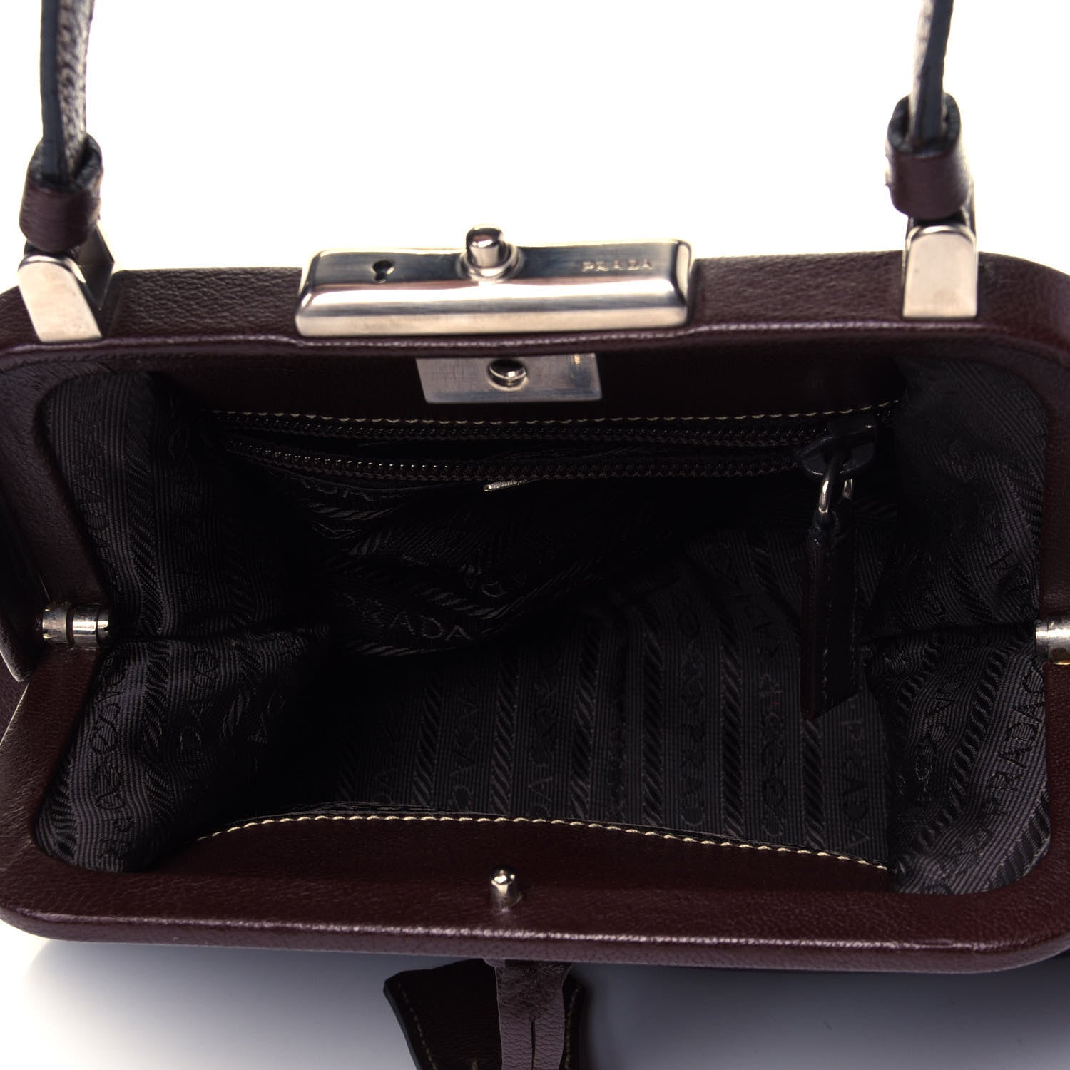 Prada Goatskin Cerniera Doctor Bag Cacao 4 of 4