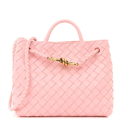 Bottega Veneta Nappa Intrecciato Small Andiamo Shoulder Bag Lotus 1 of 10