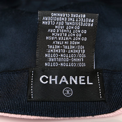 Chanel Cotton Sequin CC Cap Hat Light Pink 7 of 7