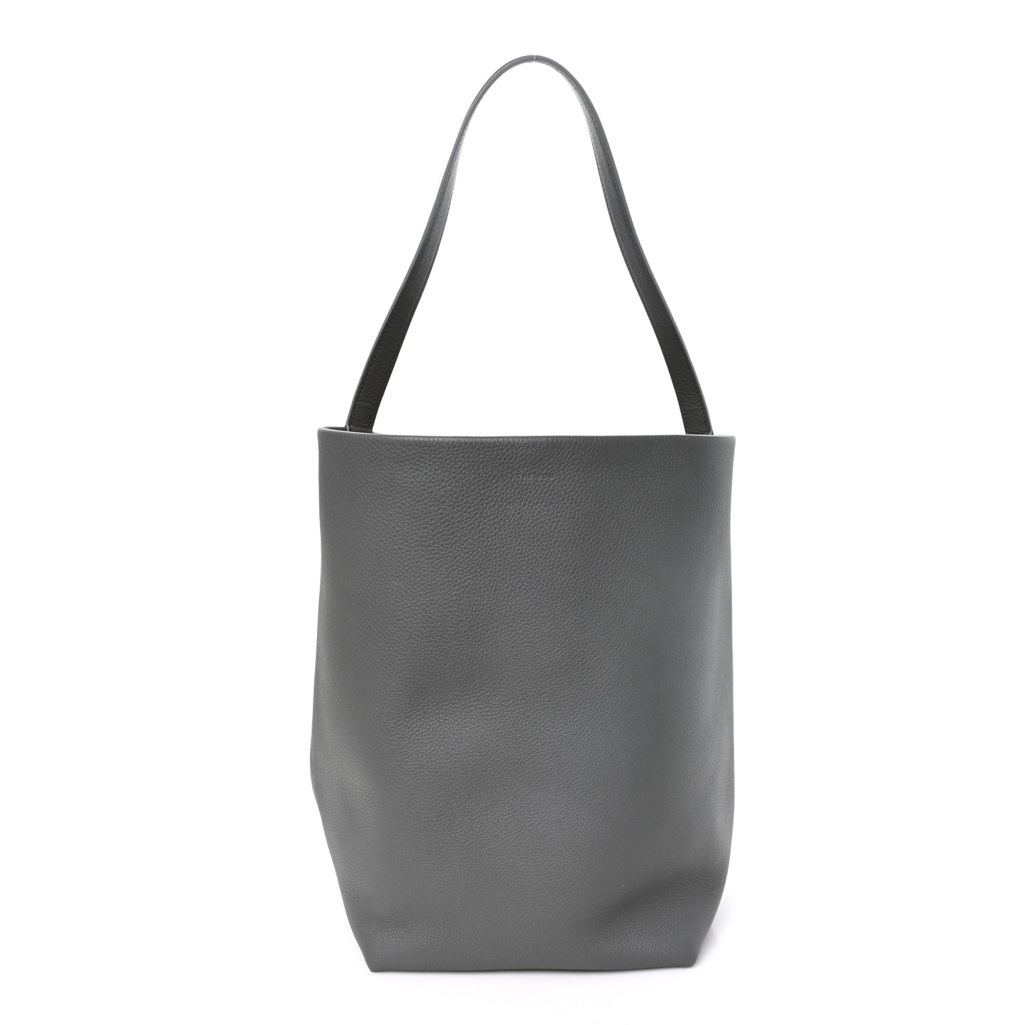 Grained Calfskin Large N/S Park Tote Timouse Grey