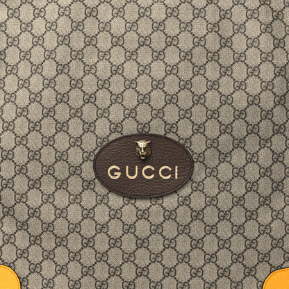 Gucci GG Supreme Monogram Neo Vintage Drawstring Backpack Beige New Acero Crop 8 of 10