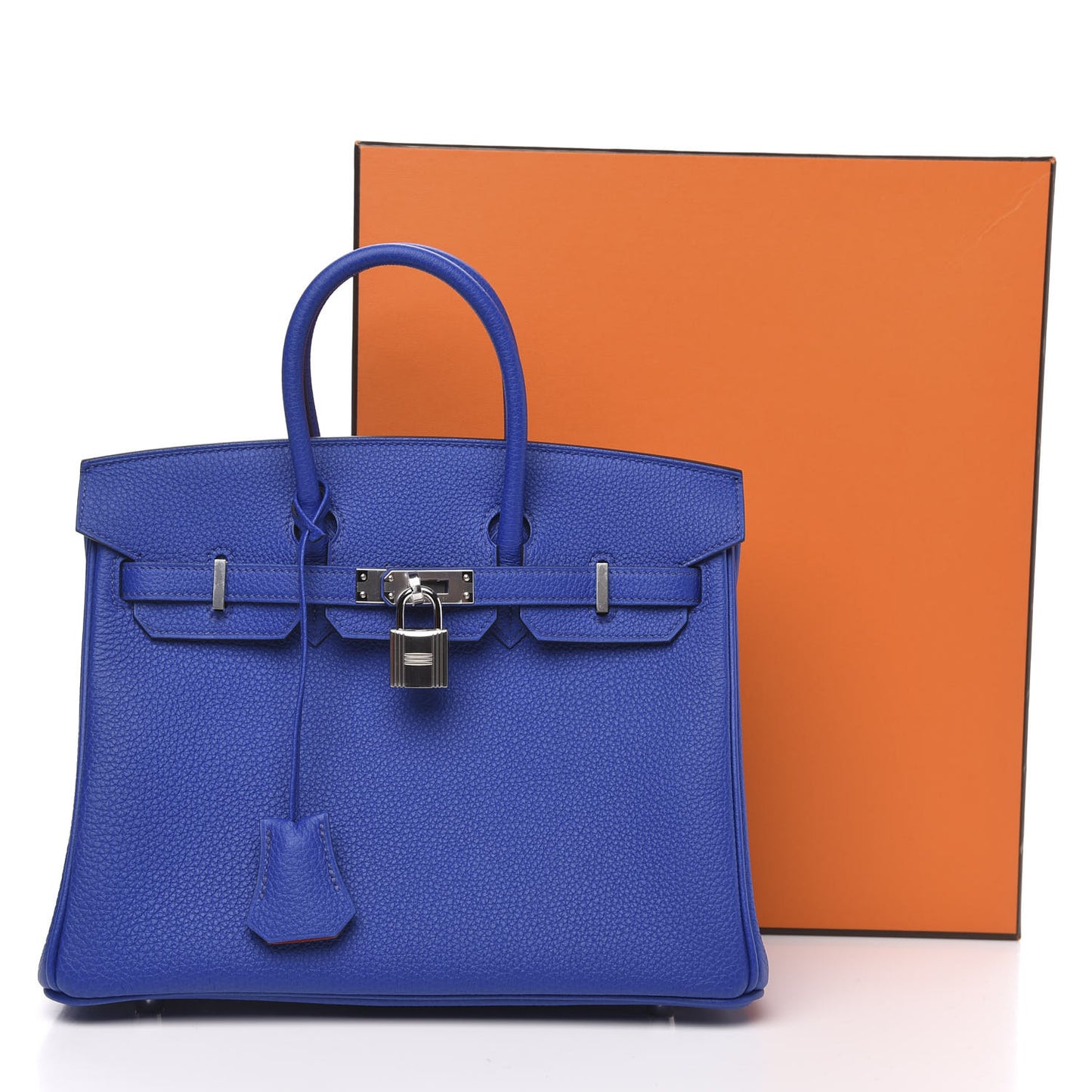 Togo Verso Birkin 25 Bleu Royal Capucine
