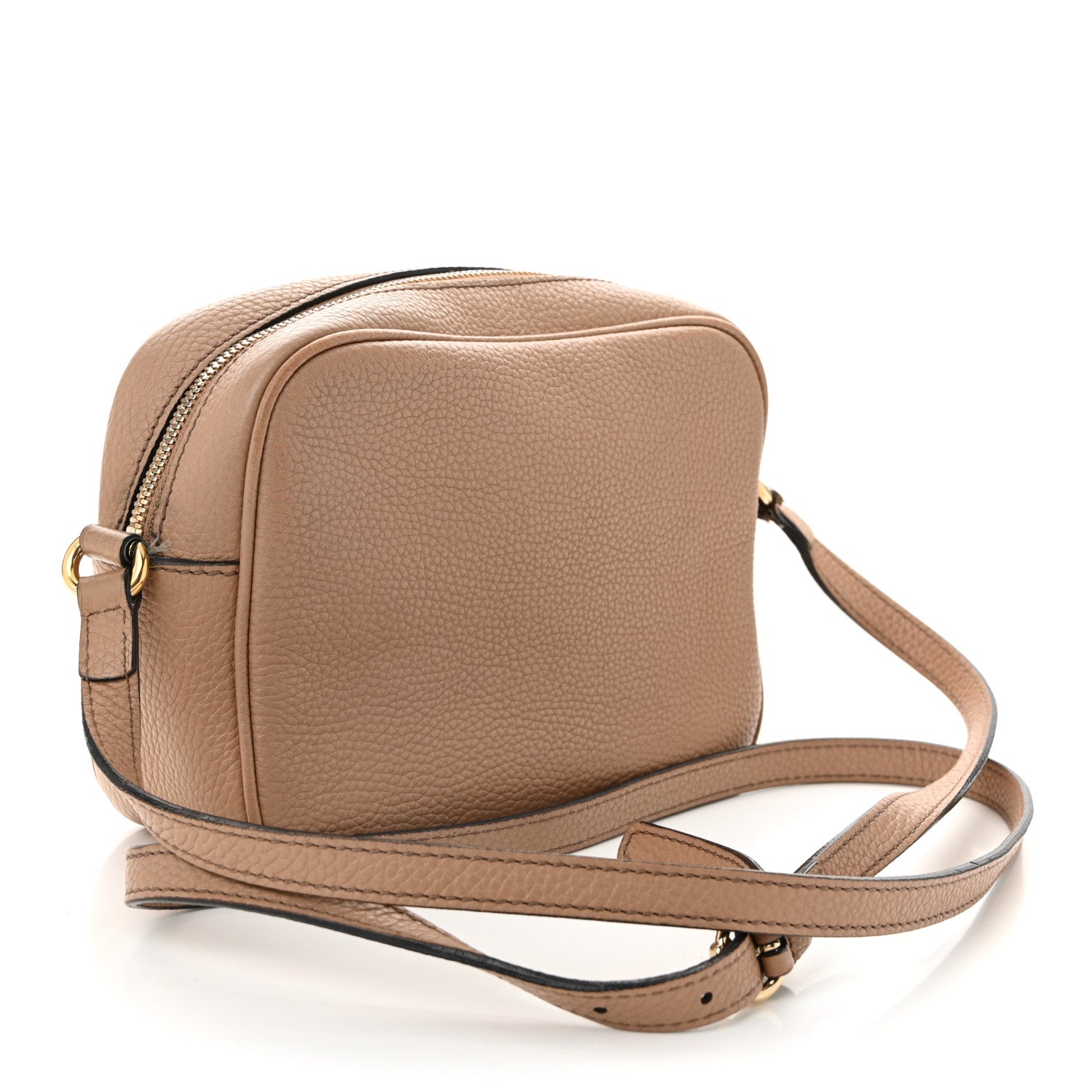 Gucci Pebbled Calfskin Small Soho Disco Bag Camelia 3 of 13
