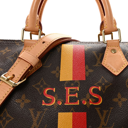 Louis Vuitton Monogram My LV Heritage Speedy Bandouliere 35 Jaune Rouge 8 of 10