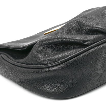 Fendi Vitello Flamingo Fendista Pouchette Crossbody Black 11 of 12