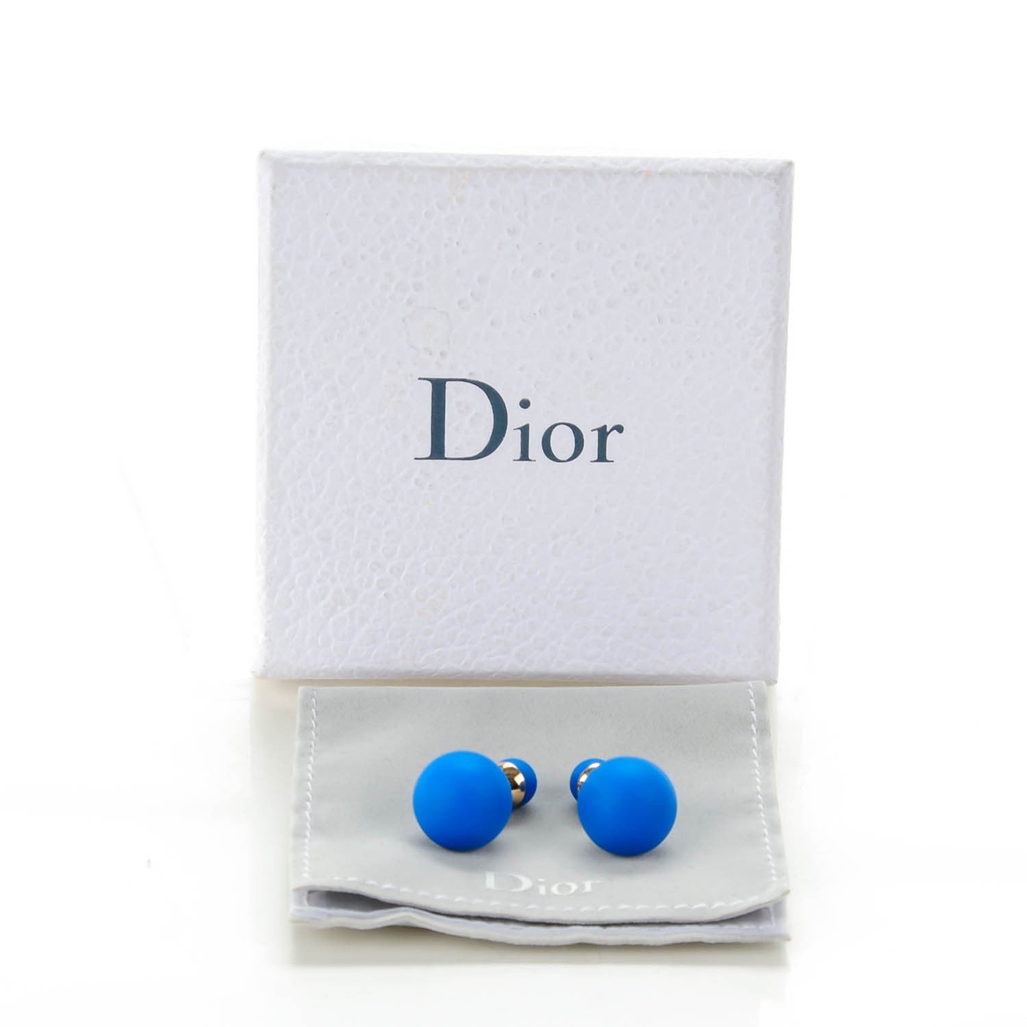 Christian Dior Mise En Dior Tribal Earrings Blue 3 of 3