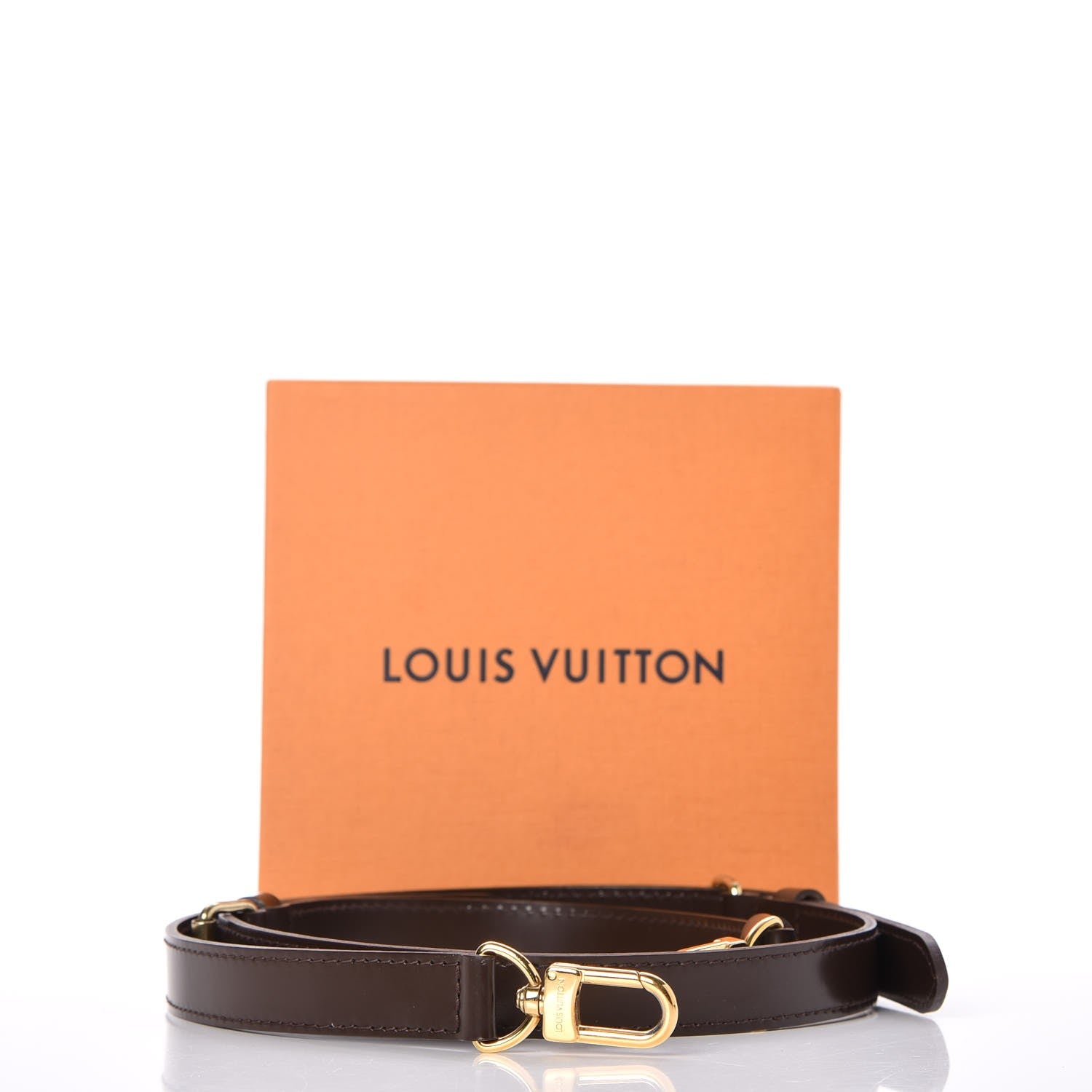 Louis Vuitton Calfskin Adjustable Speedy Bandouliere Shoulder Strap Brown 4 of 4