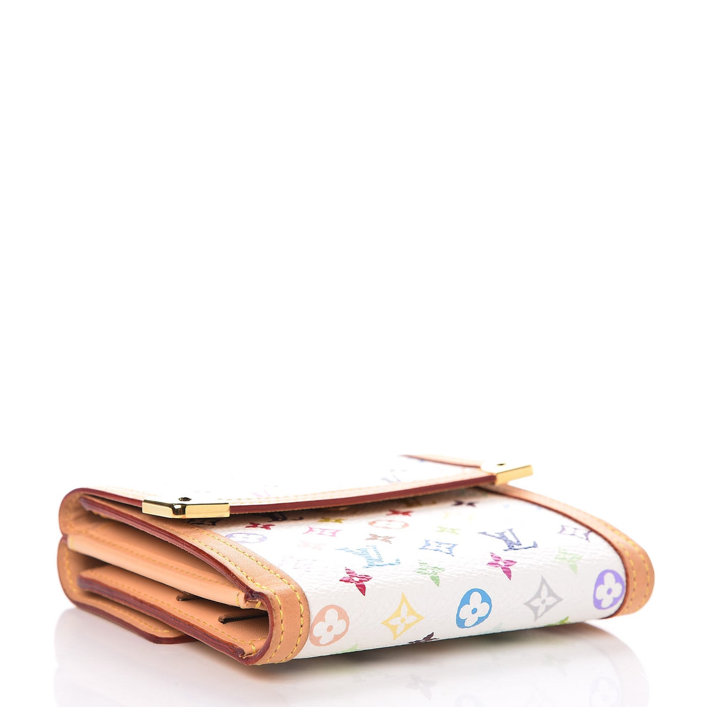 Monogram Multicolor Porte-Monnaie Billets Wallet White