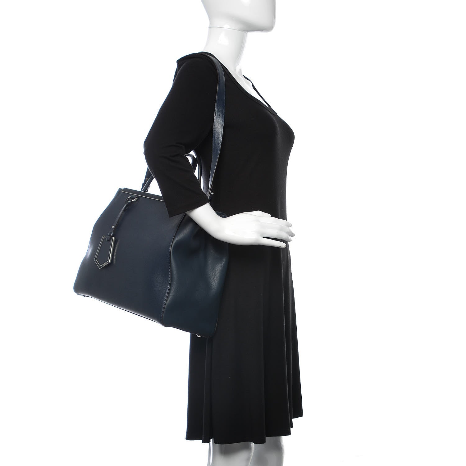 Fendi Vitello Elite Regular 2Jours Tote Lavagna 2 of 14