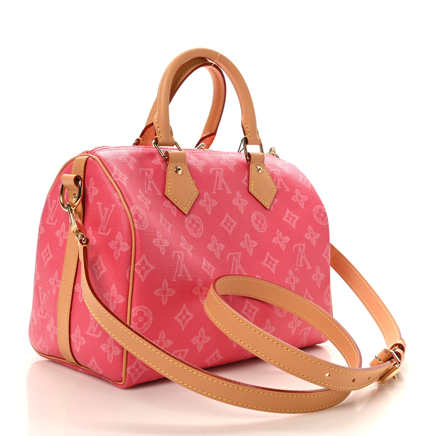 Monogram Origine Speedy Bandouliere 25 Rose Ruban