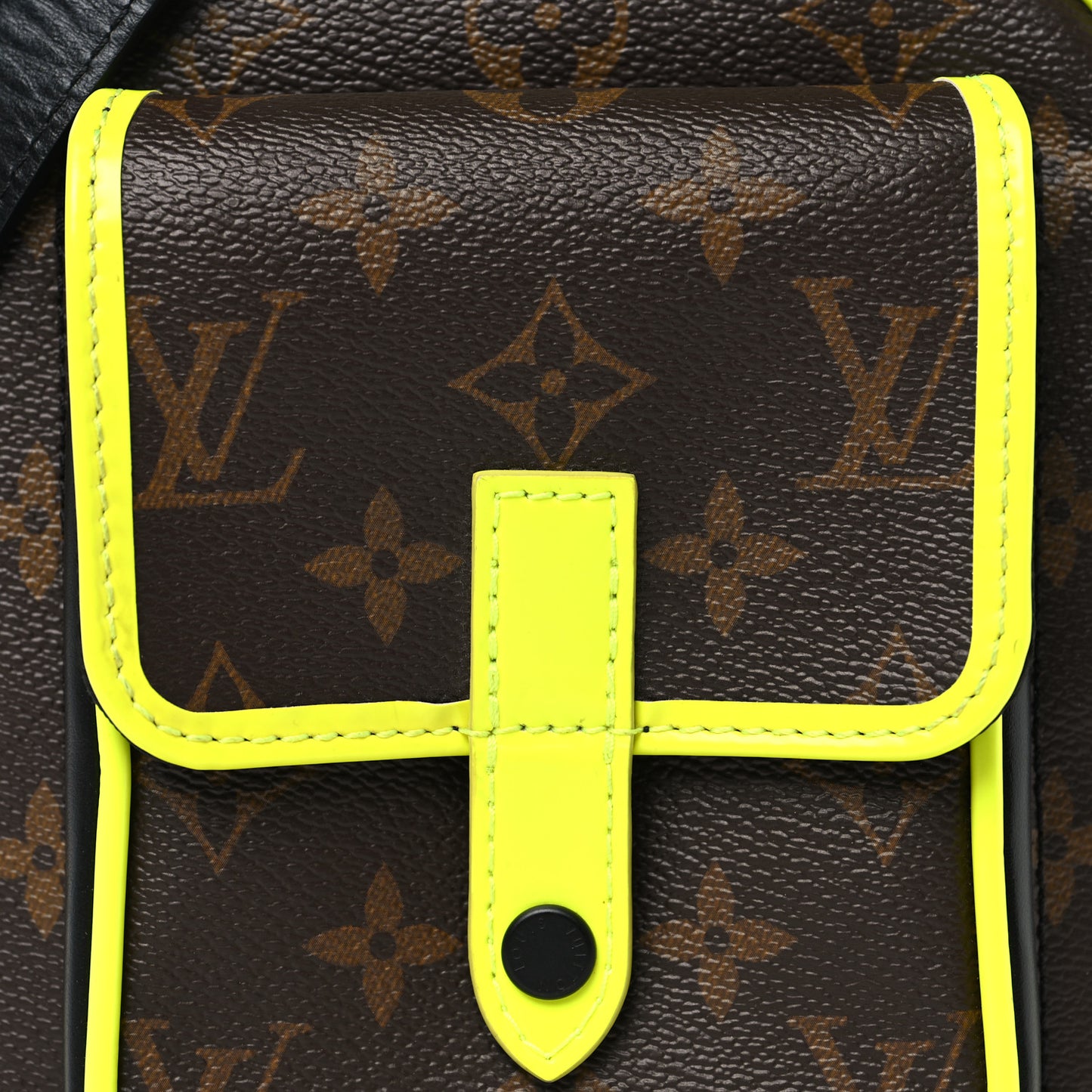 Monogram Macassar Christopher Wearable Wallet Fluorescent Yellow