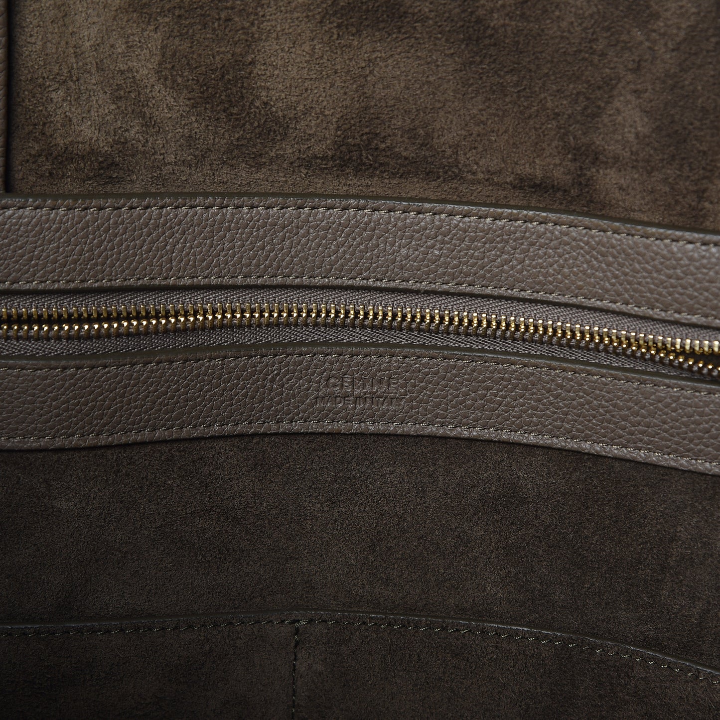Soft Grained Calfskin Small Belt Cabas Phantom Taupe