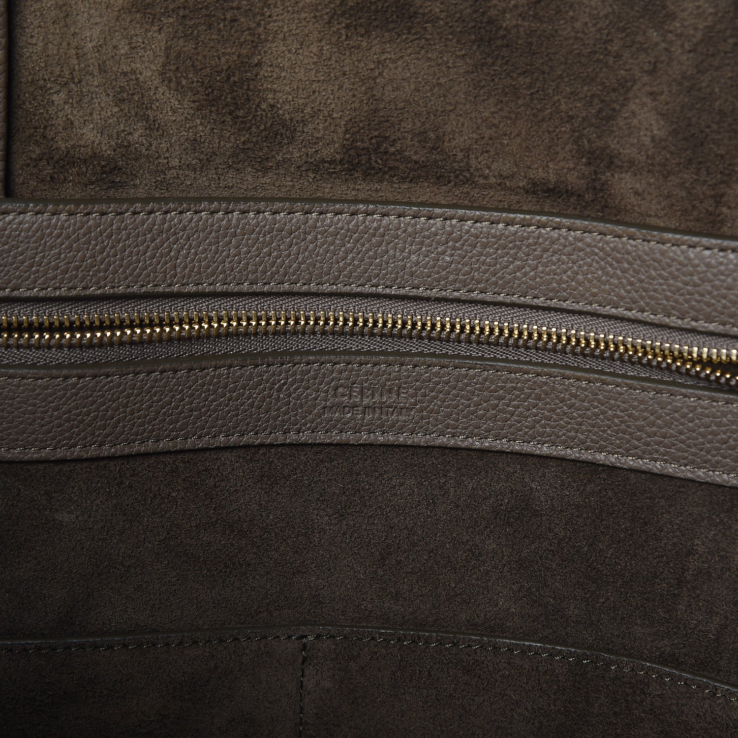 Celine Soft Grained Calfskin Small Belt Cabas Phantom Taupe 6 of 10
