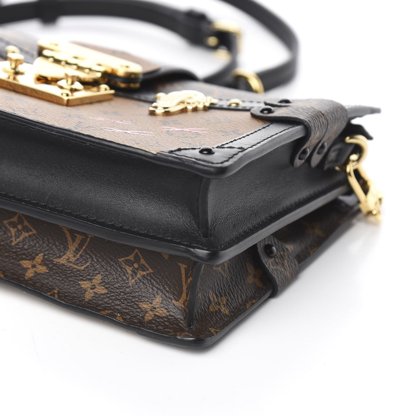 Reverse Monogram Trunk Clutch