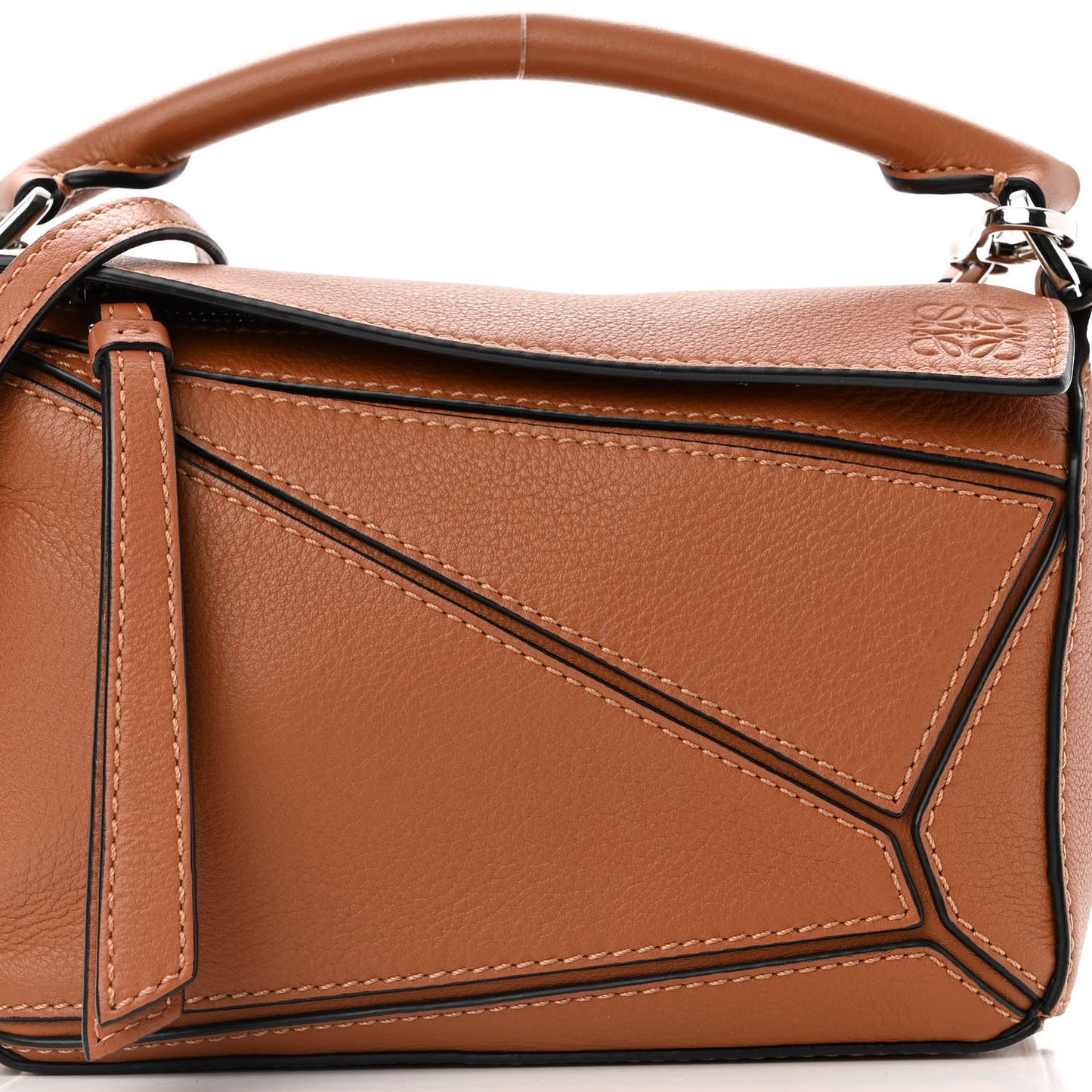 Calfskin Mini Puzzle Bag Tan